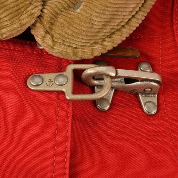 Polo Ralph Lauren Jackets & Coats Polo Ralph Lauren Red Cotton Canvas Lobster Clasp Jacket